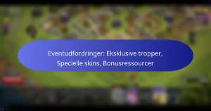 Read more about the article Eventudfordringer: Eksklusive tropper, Specielle skins, Bonusressourcer