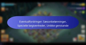Read more about the article Eventudfordringer: Sæsonbelønninger, Specielle begivenheder, Unikke genstande