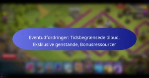 Read more about the article Eventudfordringer: Tidsbegrænsede tilbud, Eksklusive genstande, Bonusressourcer