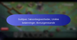 Read more about the article Guldpas: Sæsonbegivenheder, Unikke belønninger, Bonusgenstande